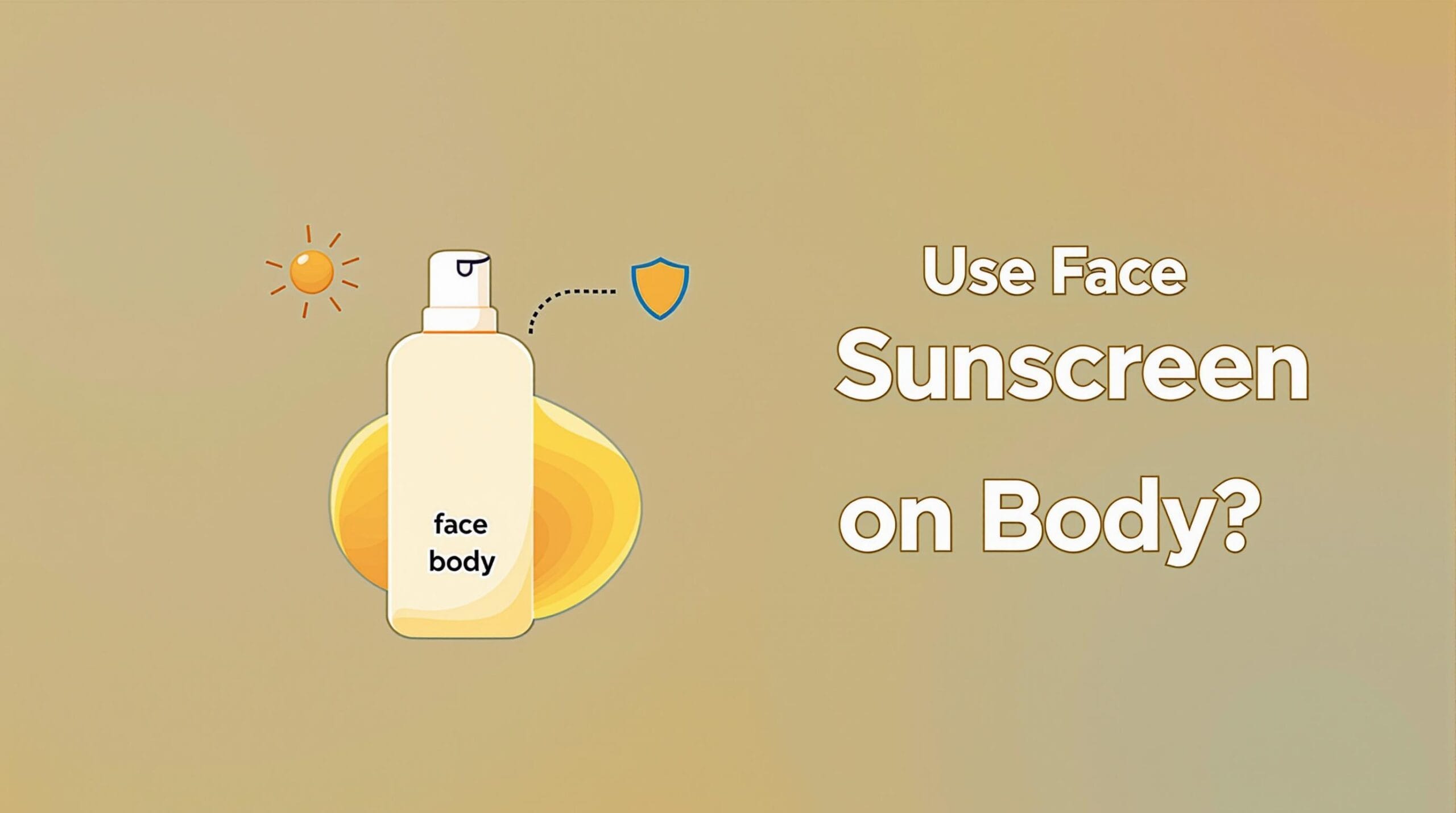 Can I Use Face Sunscreen On My Body?