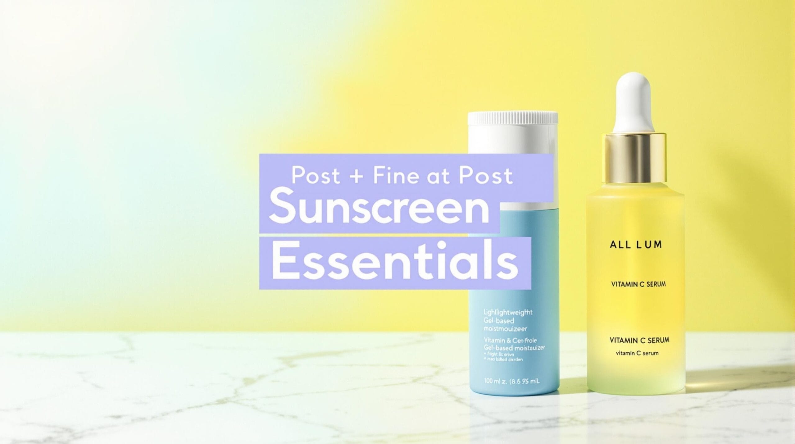 What to apply after sunscreen