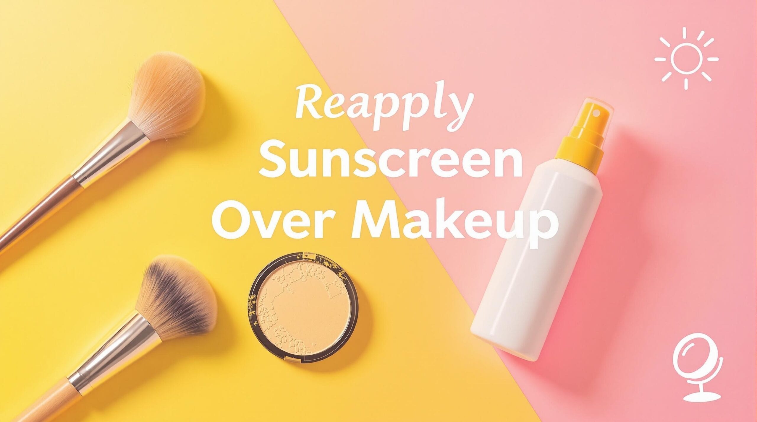 how to reapply sunscreen over makeup