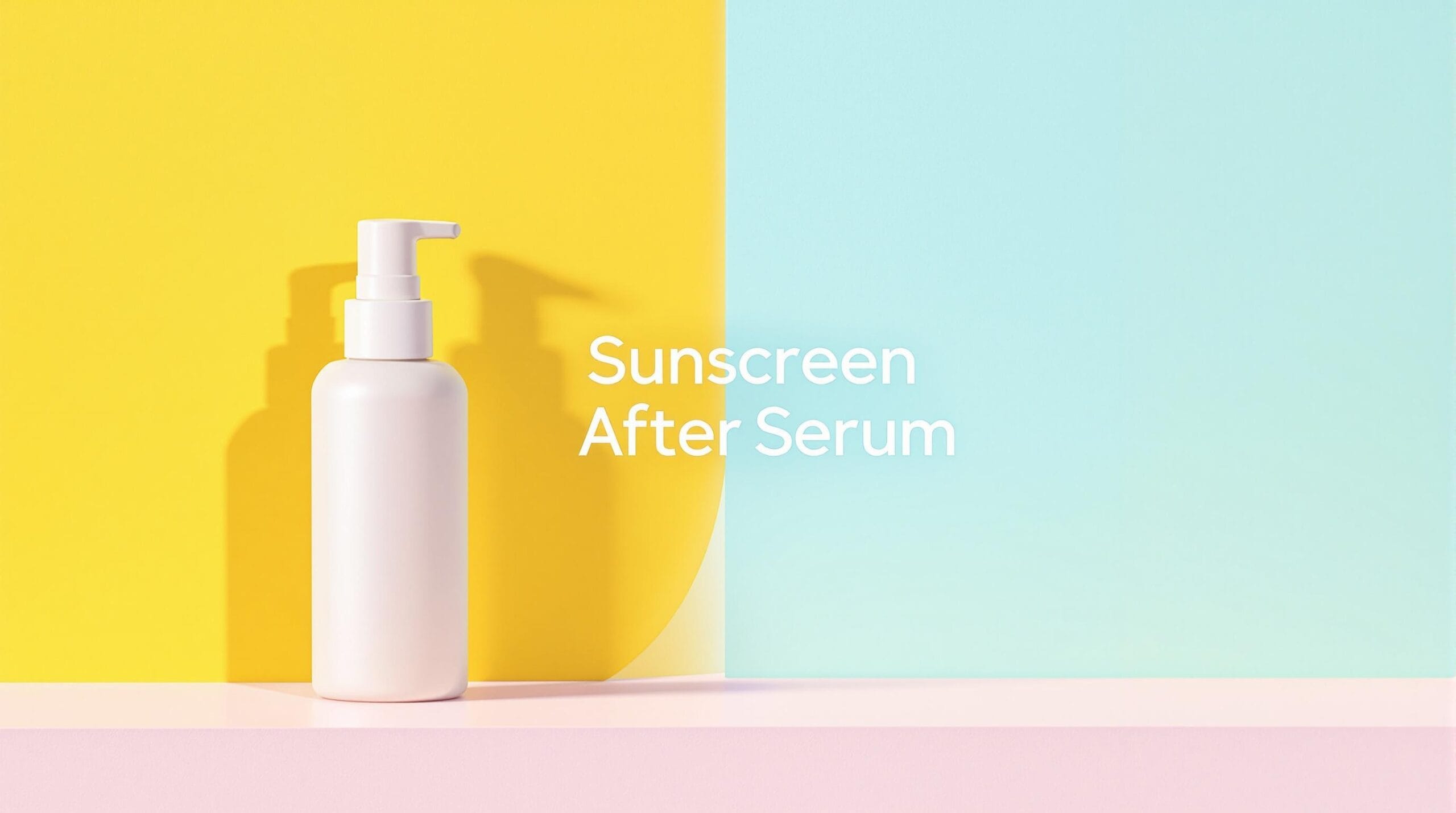 Can we use sunscreen after serum